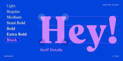 Mangova Font Poster 3