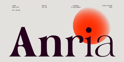 Anria Font Poster 1