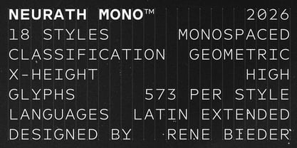 Neurath Mono Font Poster 3