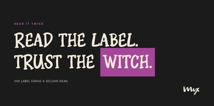Mix Witchmark Font Poster 2