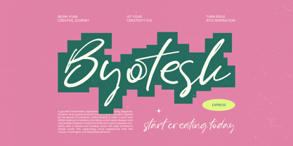 Byotesk Font Poster 1