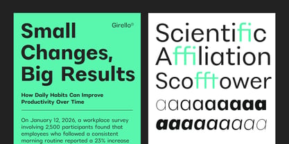 Girello Font Poster 9