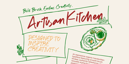 Artisan Kitchen Font Poster 1