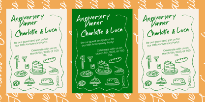 Artisan Kitchen Font Poster 2