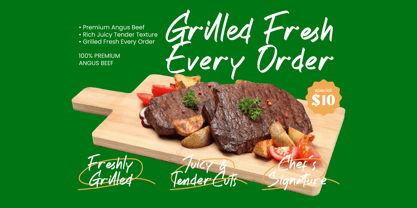 Artisan Kitchen Font Poster 5