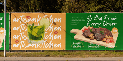Artisan Kitchen Font Poster 4