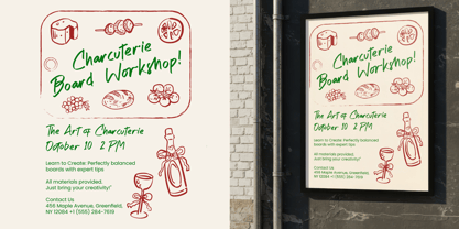 Artisan Kitchen Font Poster 6