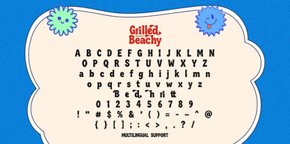 Grilled Beachy Font Poster 6