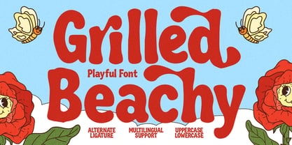 Grilled Beachy Font Poster 1