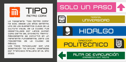 Tipo Metro CDMX Font Poster 4