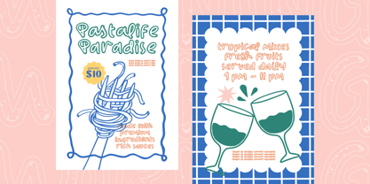 Morning Tropical Font Poster 5