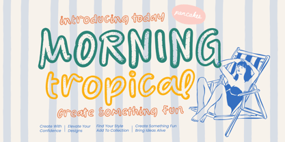 Morning Tropical Font Poster 1