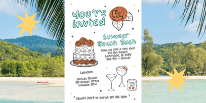 Morning Tropical Font Poster 3