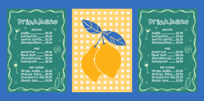 Morning Tropical Font Poster 2