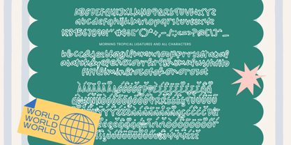 Morning Tropical Font Poster 10