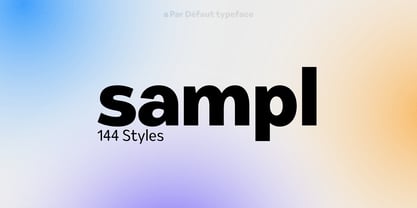 Sampl Font Poster 1