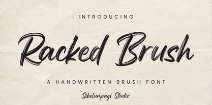Racked Brush Font Poster 1