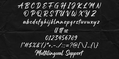 Racked Brush Font Poster 8