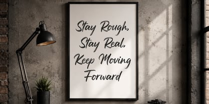 Racked Brush Font Poster 7