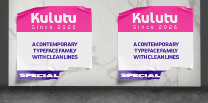 KulutuVariable Font Poster 13