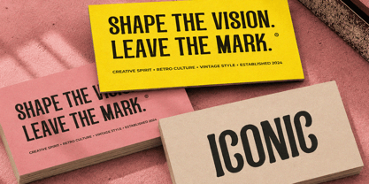 Nostalgic Condensed Font Poster 6