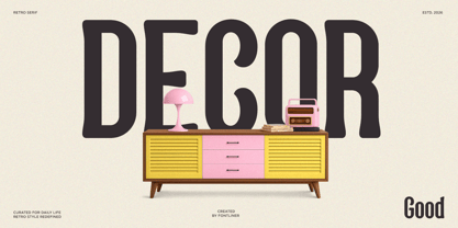 Nostalgic Condensed Font Poster 4