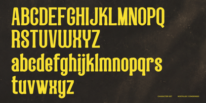 Nostalgic Condensed Font Poster 9