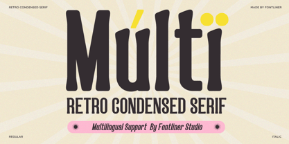Nostalgic Condensed Font Poster 10