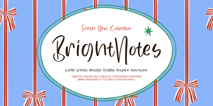Bright Notes Font Poster 1