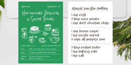 Bright Notes Font Poster 7