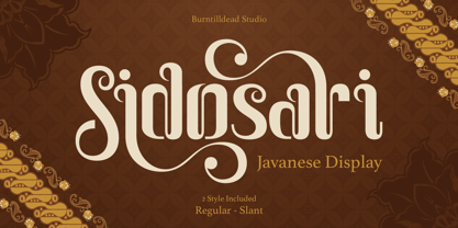 Sidosari Font Poster 1