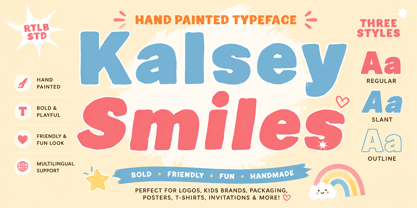 Kalsey Smiles Font Poster 1