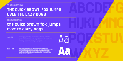 Goliathus Font Poster 4