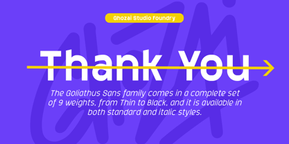 Goliathus Font Poster 10