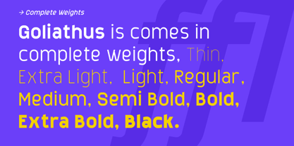 Goliathus Font Poster 3