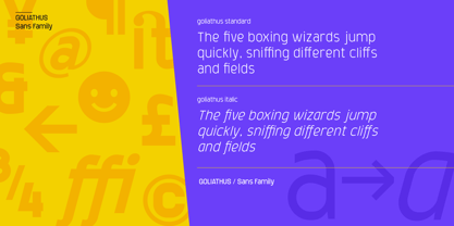 Goliathus Font Poster 5