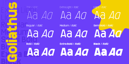 Goliathus Font Poster 2