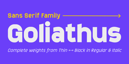 Goliathus Font Poster 1