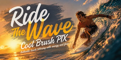 Cool Brush PTX Font Poster 1