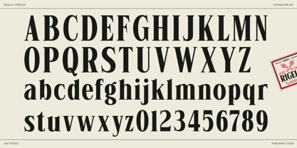 Rigela Font Poster 9