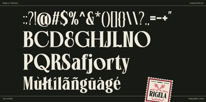 Rigela Font Poster 10