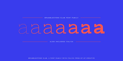 Bramblestone Slab Font Poster 2
