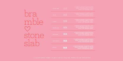 Bramblestone Slab Font Poster 8