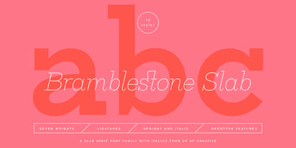 Bramblestone Slab Font Poster 1