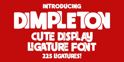 Dimpleton Font Poster 1