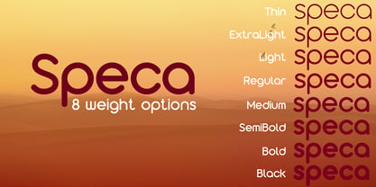 Speca Font Poster 3