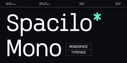 Spacilo Mono Font Poster 1