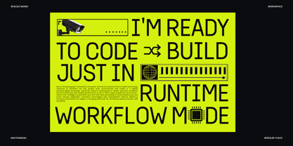 Spacilo Mono Font Poster 9