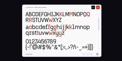 Spacilo Mono Font Poster 10