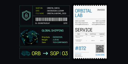 Spacilo Mono Font Poster 4